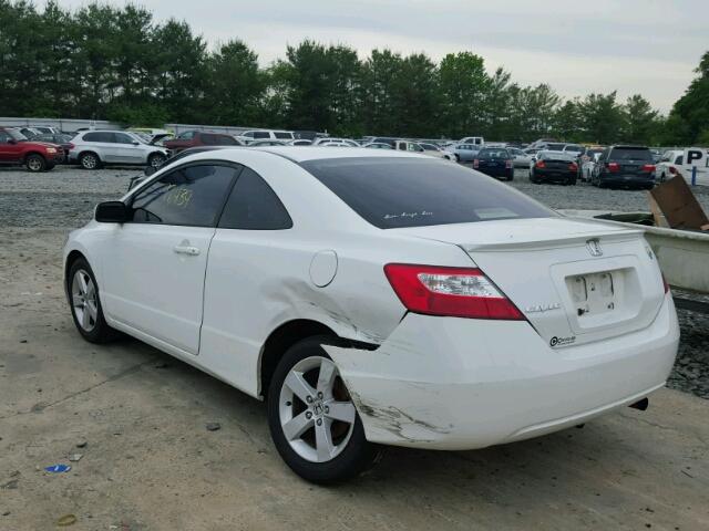 2HGFG12886H518135 - 2006 HONDA CIVIC EX თეთრი ფოტო 3