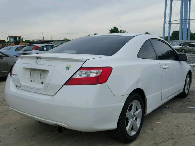 2HGFG12886H518135 - 2006 HONDA CIVIC EX თეთრი ფოტო 4