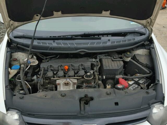 2HGFG12886H518135 - 2006 HONDA CIVIC EX WHITE photo 7