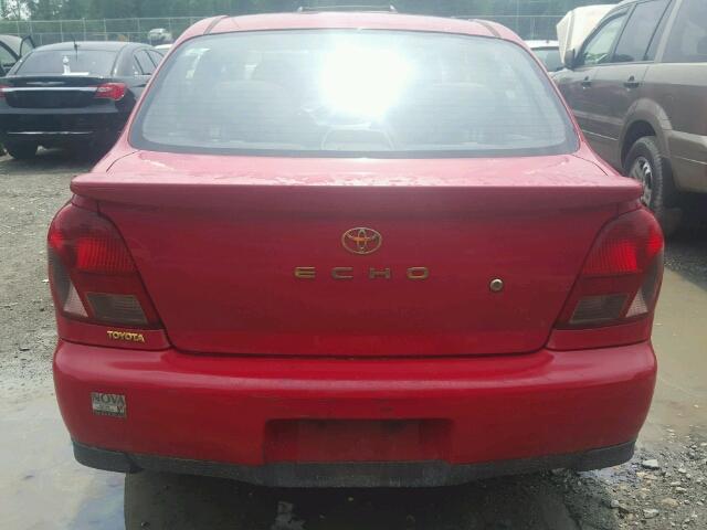 JTDBT1233Y0016766 - 2000 TOYOTA ECHO RED photo 10