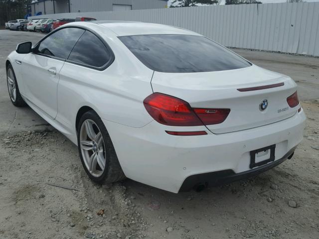 WBALW3C51DC892586 - 2013 BMW 640 I WHITE photo 3