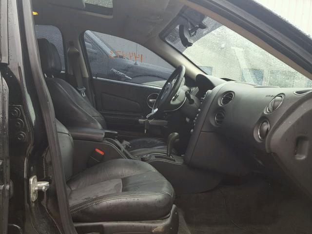 2G2WC58C081106756 - 2008 PONTIAC GRAND PRIX BLACK photo 5
