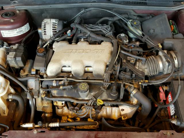 1G1ND52J616212602 - 2001 CHEVROLET MALIBU MAROON photo 7