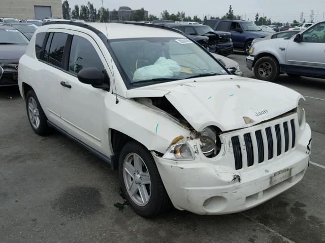 1J8FT47018D548360 - 2008 JEEP COMPASS SP WHITE photo 1