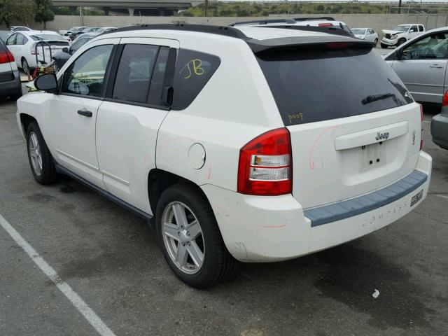 1J8FT47018D548360 - 2008 JEEP COMPASS SP WHITE photo 3