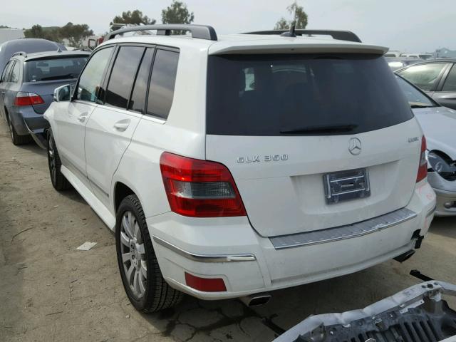 WDCGG8HB7AF467276 - 2010 MERCEDES-BENZ GLK 350 4M WHITE photo 3