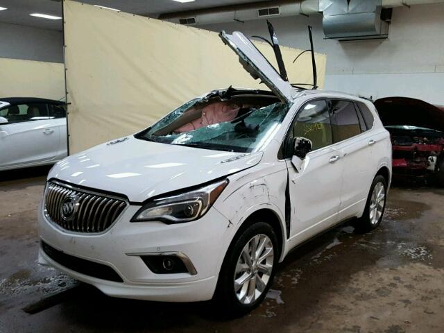 LRBFXESX2HD118874 - 2017 BUICK ENVISION P WHITE photo 2