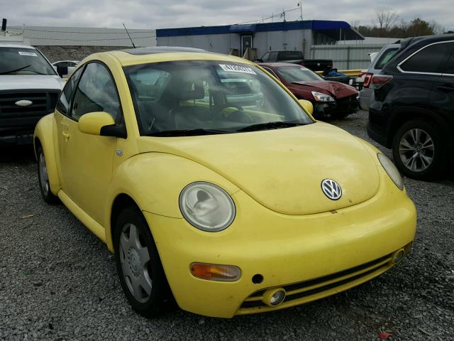 3VWCS21C21M419927 - 2001 VOLKSWAGEN NEW BEETLE ყვითელი ფოტო 1