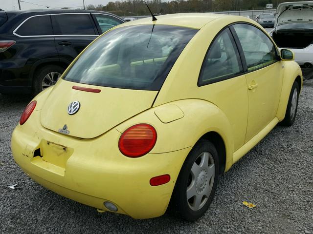 3VWCS21C21M419927 - 2001 VOLKSWAGEN NEW BEETLE ყვითელი ფოტო 4