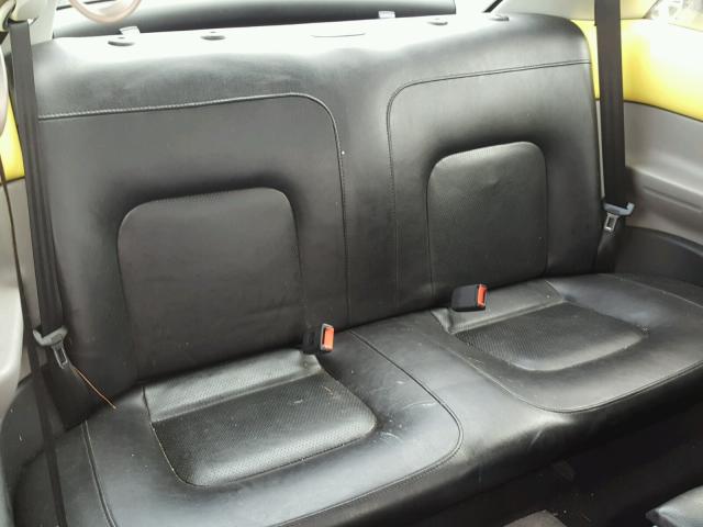 3VWCS21C21M419927 - 2001 VOLKSWAGEN NEW BEETLE ყვითელი ფოტო 6