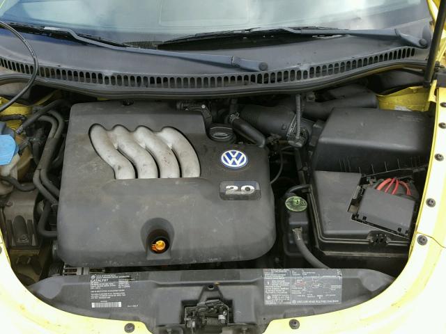 3VWCS21C21M419927 - 2001 VOLKSWAGEN NEW BEETLE ყვითელი ფოტო 7