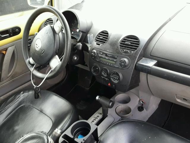 3VWCS21C21M419927 - 2001 VOLKSWAGEN NEW BEETLE ყვითელი ფოტო 9
