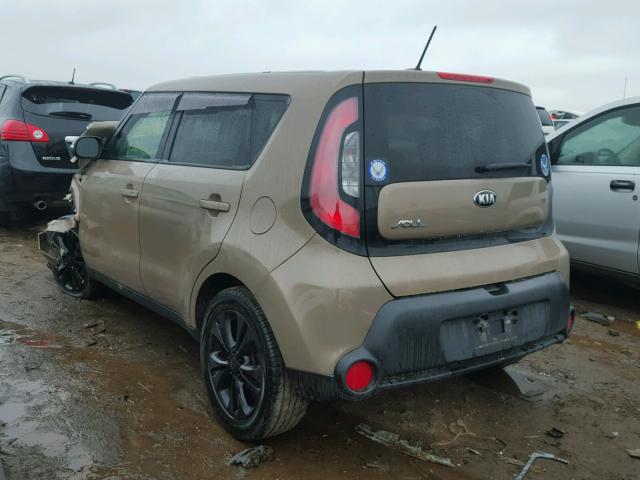 KNDJP3A53E7008507 - 2014 KIA SOUL + BROWN photo 3