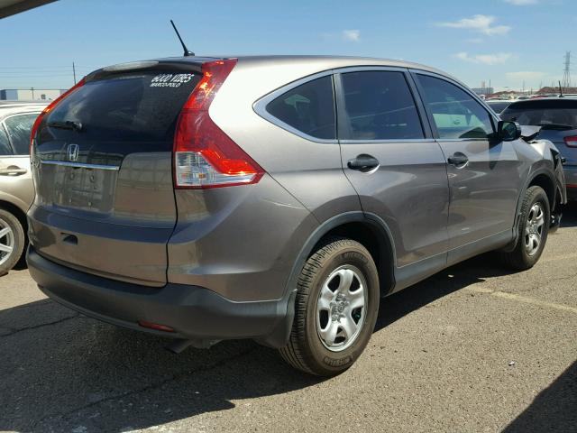 5J6RM3H32CL046891 - 2012 HONDA CR-V LX SILVER photo 4