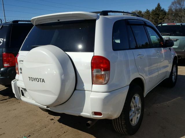 JTEGH20V330088766 - 2003 TOYOTA RAV4 WHITE photo 4