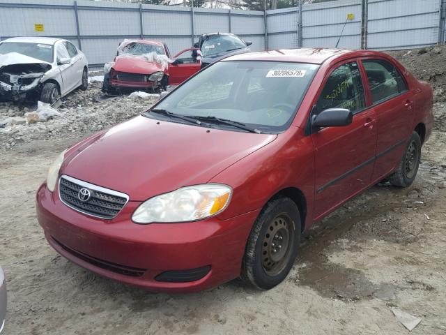 2T1BR32E87C837846 - 2007 TOYOTA COROLLA CE RED photo 2