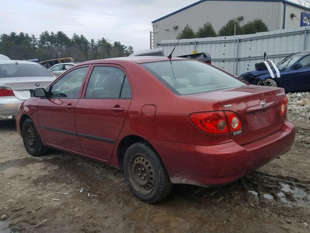 2T1BR32E87C837846 - 2007 TOYOTA COROLLA CE RED photo 3