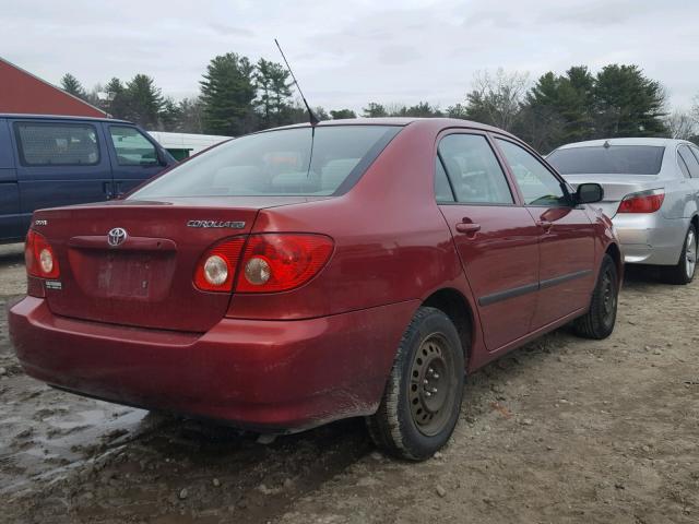 2T1BR32E87C837846 - 2007 TOYOTA COROLLA CE RED photo 4