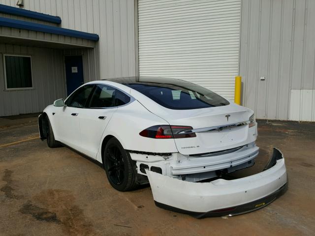 5YJSA1E29FF109606 - 2015 TESLA MODEL S Ağ foto 3