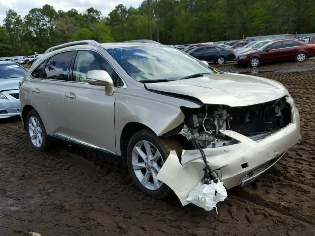 2T2ZK1BA0CC073209 - 2012 LEXUS RX 350 GOLD photo 1