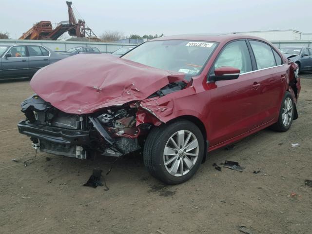 3VWD67AJ4GM369268 - 2016 VOLKSWAGEN JETTA SE RED photo 2