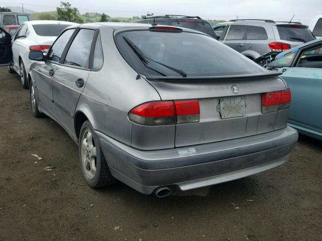 YS3DF55K412040104 - 2001 SAAB 9-3 SE GRAY photo 3