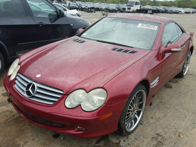 WDBSK75F43F052062 - 2003 MERCEDES-BENZ SL 500R RED photo 2