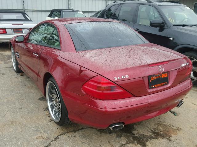 WDBSK75F43F052062 - 2003 MERCEDES-BENZ SL 500R RED photo 3