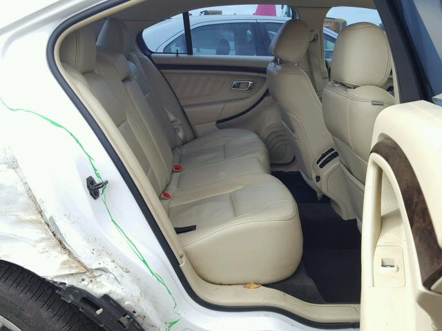 1FAHP2F89DG163868 - 2013 FORD TAURUS LIM WHITE photo 6