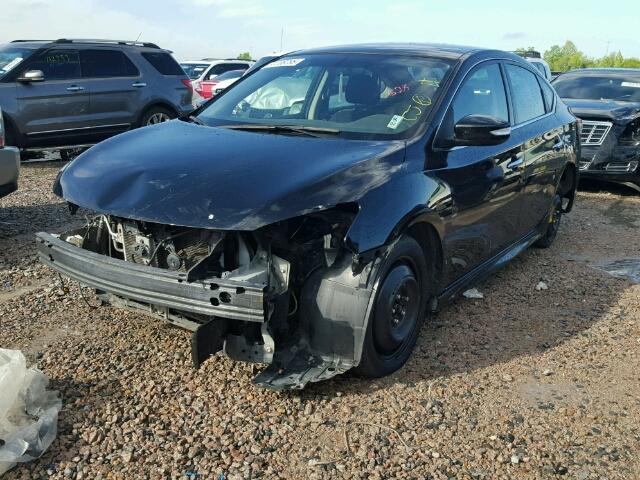 3N1AB7AP5FY217211 - 2015 NISSAN SENTRA S BLACK photo 2