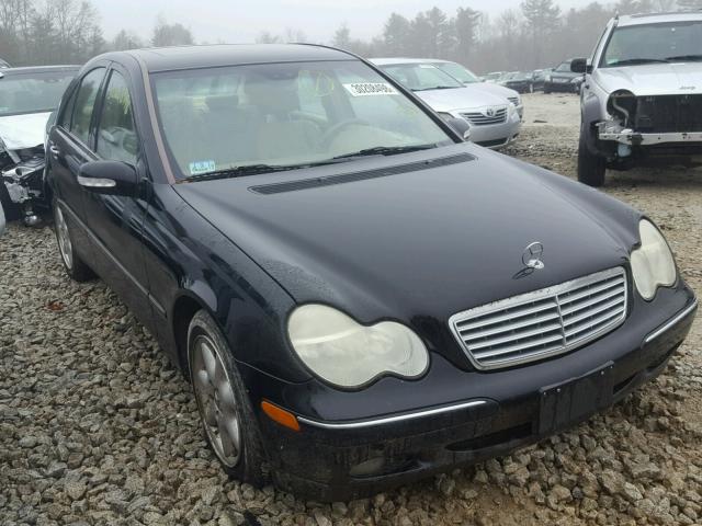 WDBRF81J23F419463 - 2003 MERCEDES-BENZ C 240 4MAT BLACK photo 1