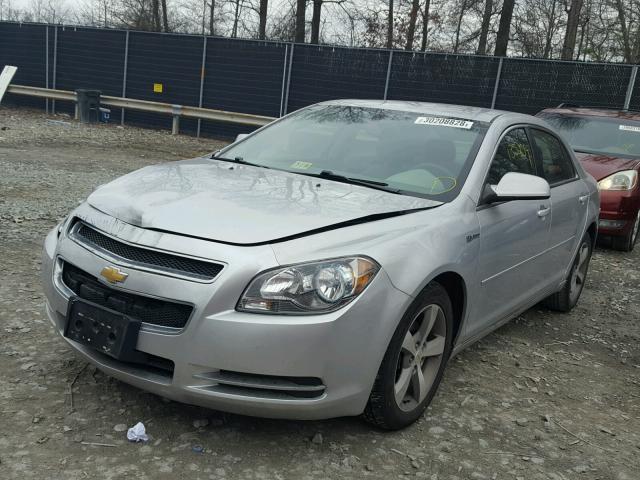 1G1ZF5EZ0AF154046 - 2010 CHEVROLET MALIBU HYB SILVER photo 2