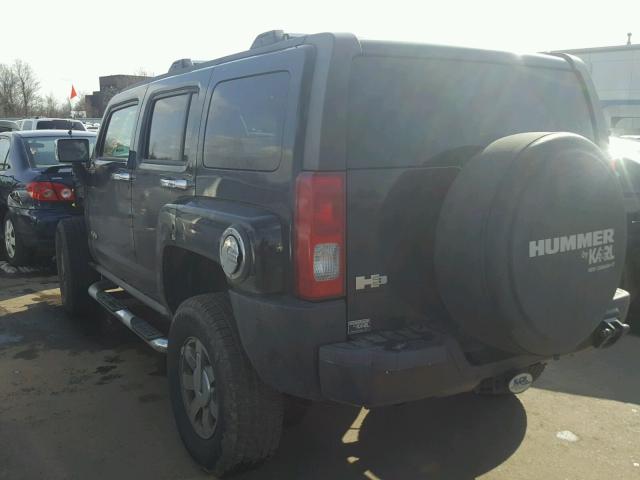 5GTDN136668123202 - 2006 HUMMER H3 BLACK photo 3