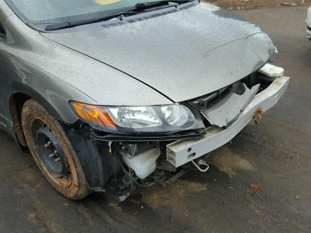 1HGFA16918L026623 - 2008 HONDA CIVIC EXL GRAY photo 9