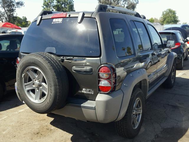 1J4GL38K65W575604 - 2005 JEEP LIBERTY RE GRAY photo 4