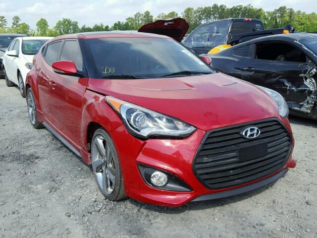 KMHTC6AE0DU174968 - 2013 HYUNDAI VELOSTER T RED photo 1