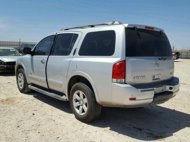 5N1BA08D28N603605 - 2008 NISSAN ARMADA SE SILVER photo 3