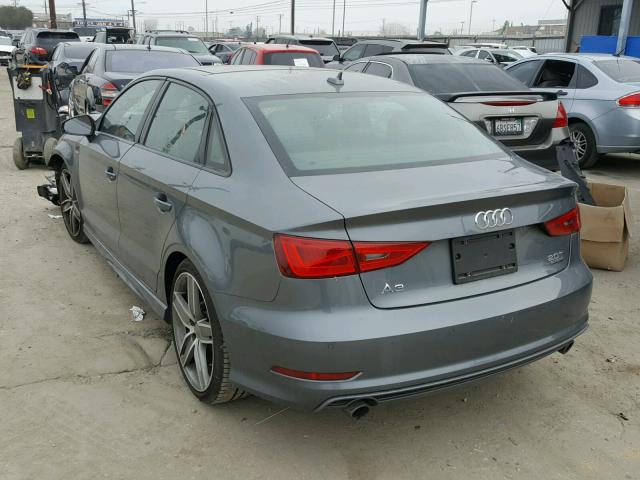 WAUB8GFFXG1052730 - 2016 AUDI A3 PREMIUM GRAY photo 3