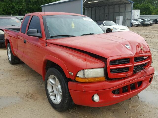 1B7GL22Z9XS268363 - 1999 DODGE DAKOTA RED photo 1