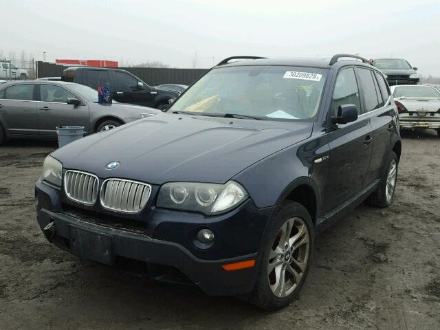 WBXPC93408WJ06808 - 2008 BMW X3 3.0SI BLUE photo 2