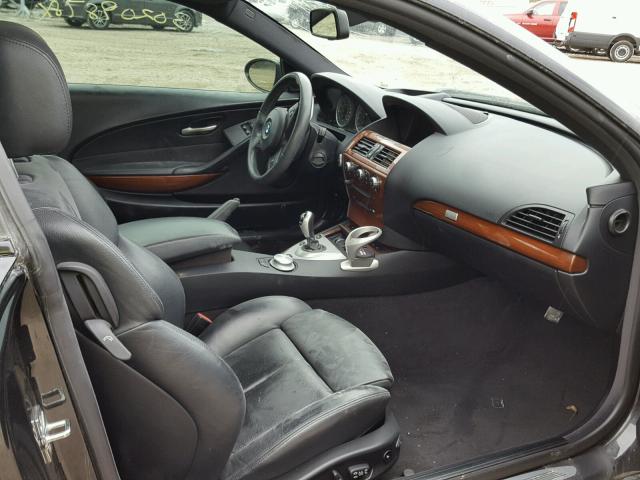 WBSEH93466B797717 - 2006 BMW M6 GRAY photo 5