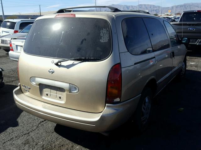 4N2XN11T6XD809050 - 1999 NISSAN QUEST SE GOLD photo 4