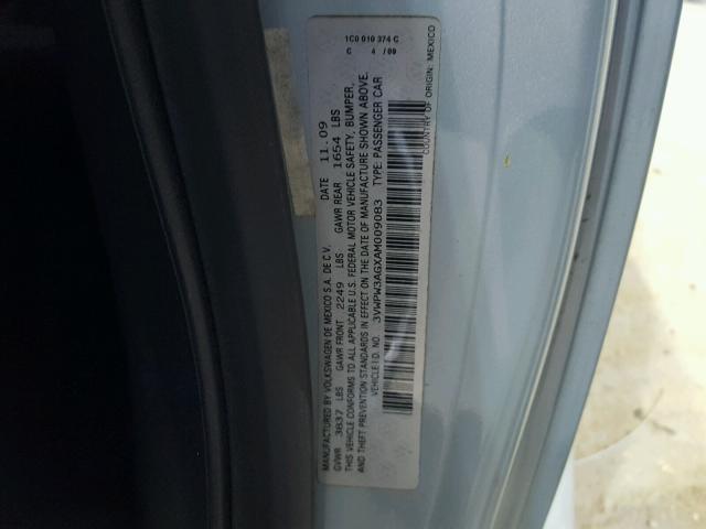 3VWPW3AGXAM009083 - 2010 VOLKSWAGEN NEW BEETLE 银色 照片 10