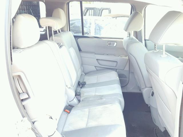 5FNYF3H24DB017786 - 2013 HONDA PILOT LX WHITE photo 6