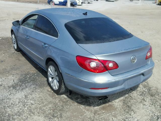 WVWNL73C69E537483 - 2009 VOLKSWAGEN CC SPORT BLUE photo 3