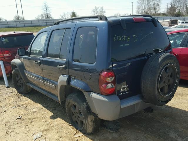 1J4GL48KX6W132833 - 2006 JEEP LIBERTY SP BLUE photo 3