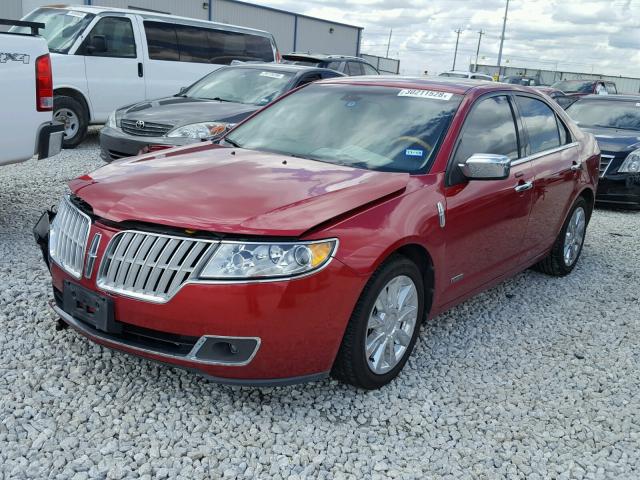 3LNDL2L35BR757016 - 2011 LINCOLN MKZ HYBRID RED photo 2