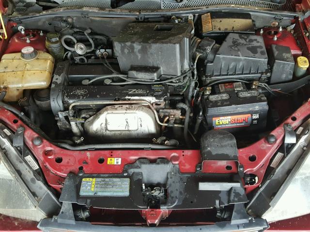 1FAHP34354W159397 - 2004 FORD FOCUS SE C RED photo 7
