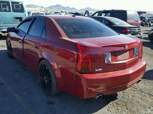 1G6DN56S950186270 - 2005 CADILLAC CTS-V RED photo 3
