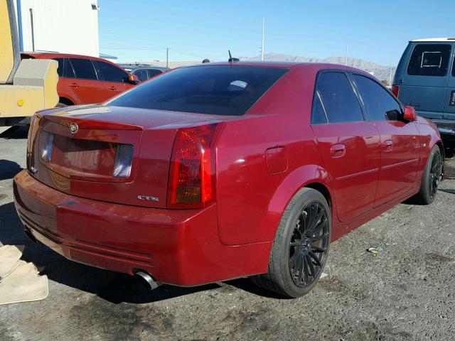 1G6DN56S950186270 - 2005 CADILLAC CTS-V RED photo 4